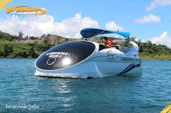 Andaman Dolphin Glass Boat Ride at North Bay Coral Island