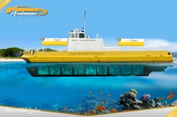 Coral Safari Semi- Submarine Glass Boat Ride at North Bay Coral Island